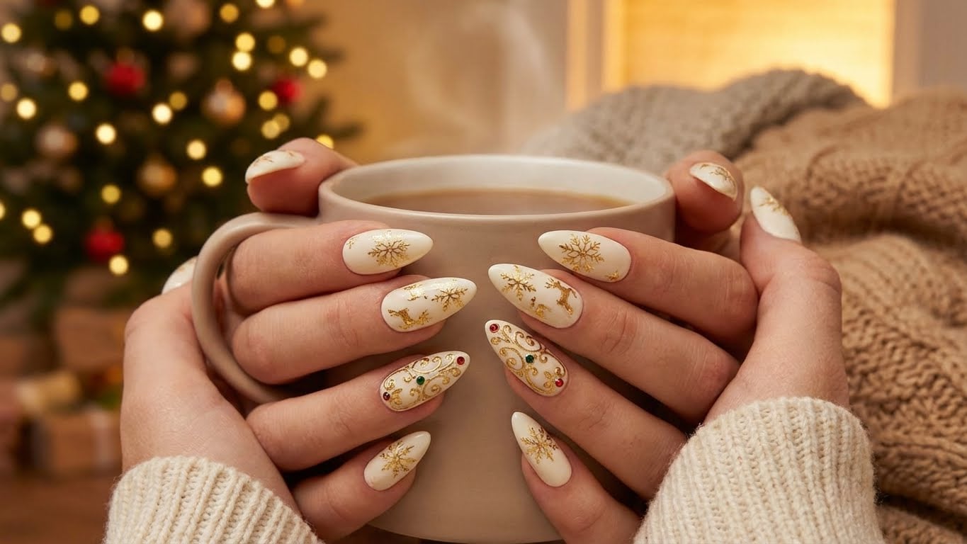A Sparkling Guide to Glitter Holiday Nails: Step-by-Step Tutorial