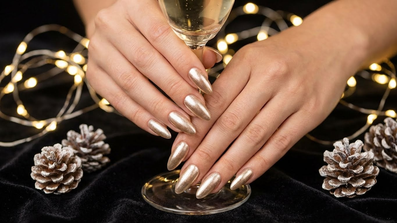 Shine Bright this Holiday Season with Glitter Holiday Nails