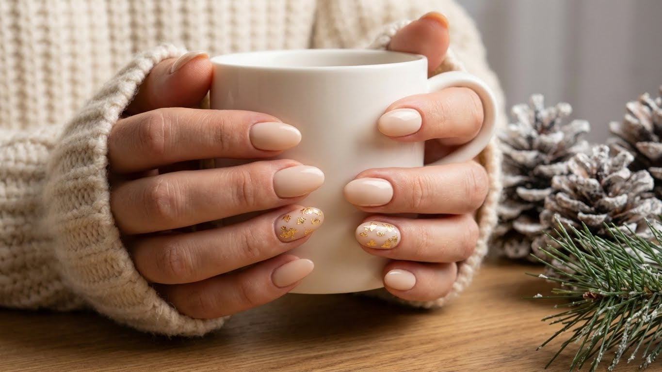 Elevate Your Winter Look with Sparkly Nails