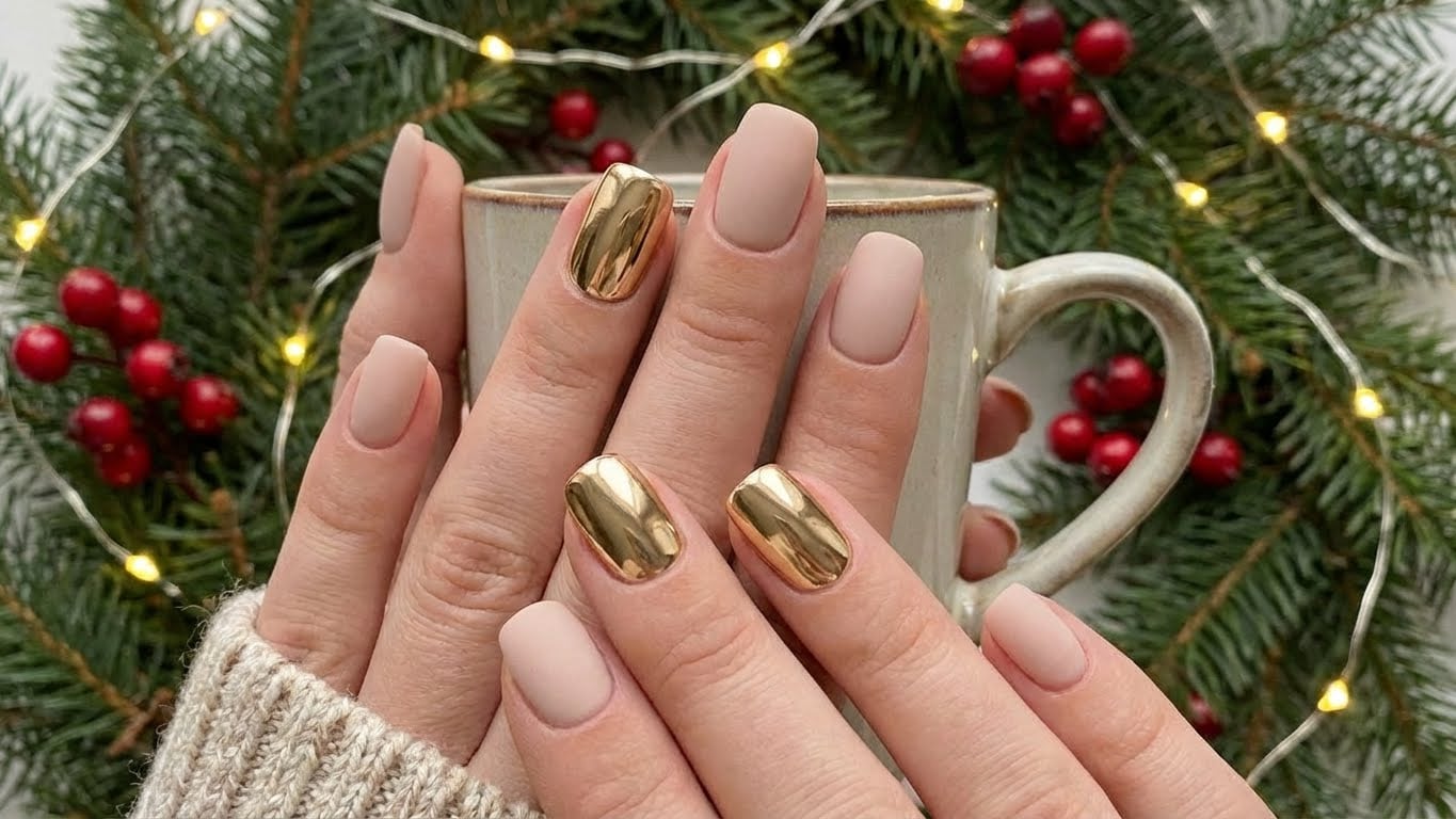 Add Some Sparkle to Your Holiday Season with Glitter Holiday Nails
