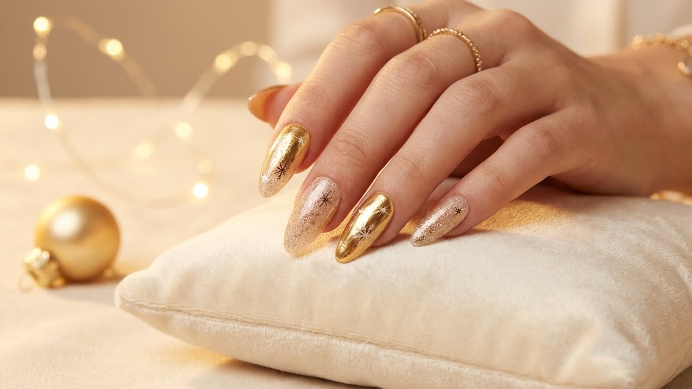 Add a Touch of Magic to Your Holiday Look with Glitter Holiday Nails