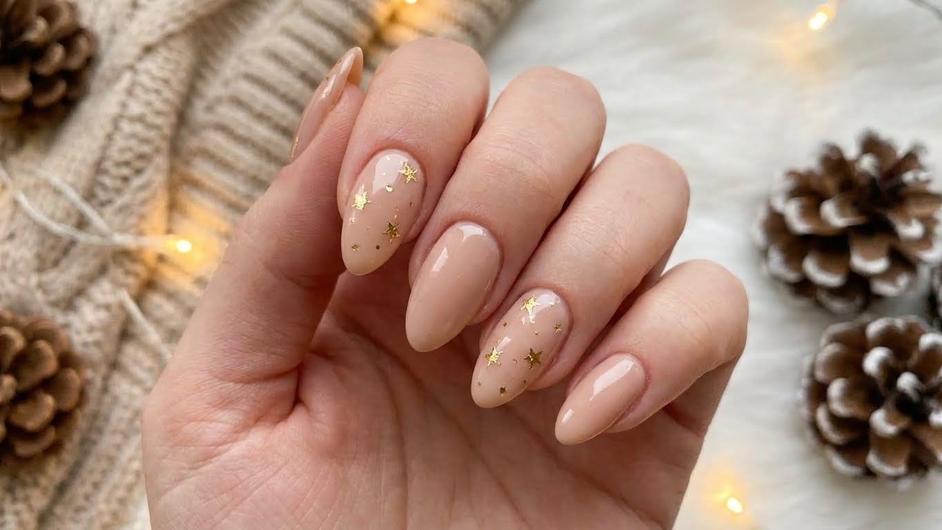 Dazzle Your Christmas Look with "Gold Christmas Nails: A Timeless Holiday Tradition"