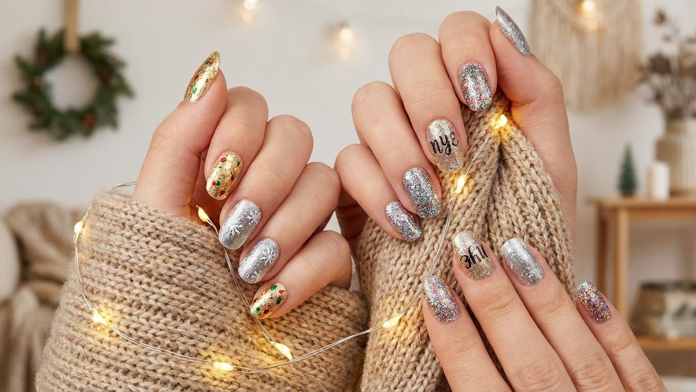 A Guide to Achieving Stunning Gold Christmas Nails