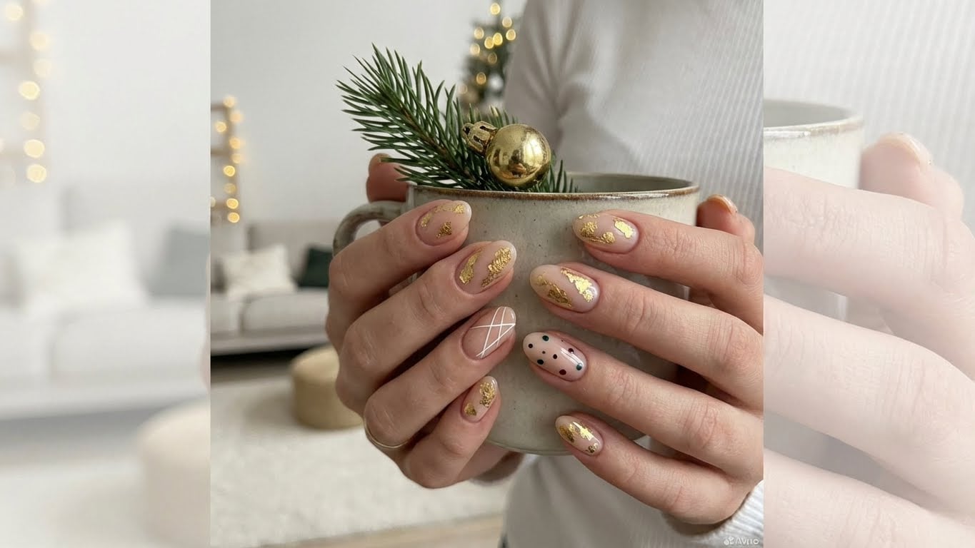 Shine This Holiday Season: A Guide to Gold Christmas Nails
